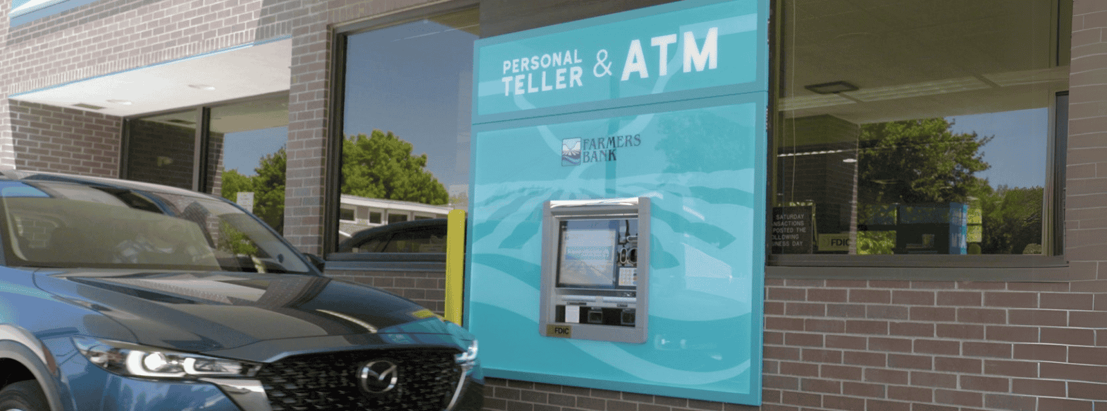 Farmers Bank drive-up ITM machine