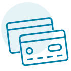 Credit cards icon.